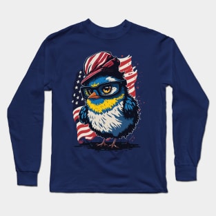 Patriotic Chicken Long Sleeve T-Shirt